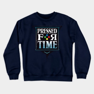 Pressed for Time Blue Logo Crewneck Sweatshirt